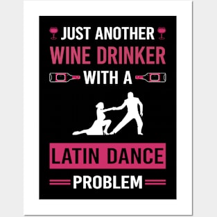 Wine Drinker Latin Dance Dancing Dancer Posters and Art